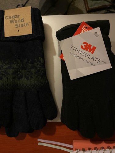 2pairs gloves cedar - gloves, wood