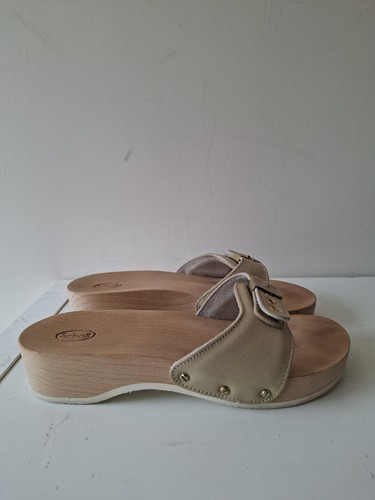 Scholl wooden clogs sandals - scholl,