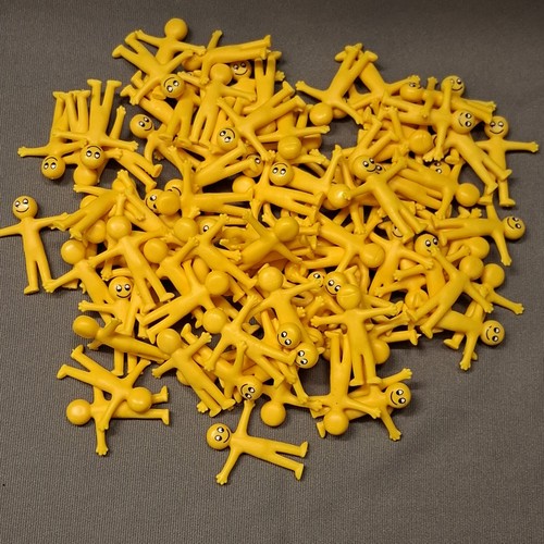 100 yellow stretchy men - yellow, |