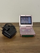 Gameboy Advance SP 001 Pearl Pink, Tested Working With Charger
