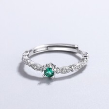 925 Sterling Silver Emerald