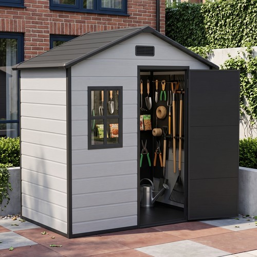 6x4ft plastic garden - plastic, shed