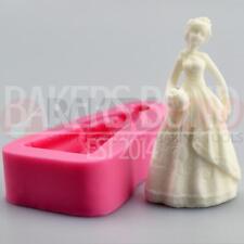 Bride Princess Women Lady Romantic Cake Topper Fondant Sugarcraft Silicone Mould