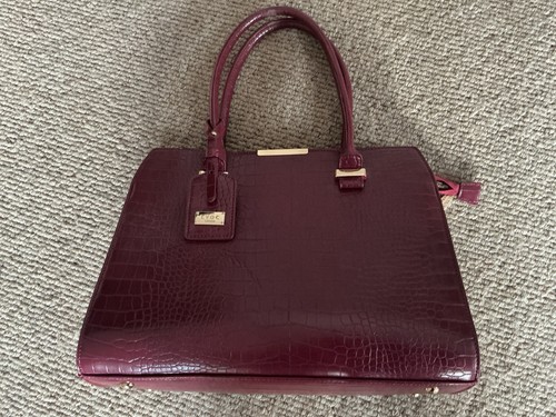 Lydc mock croc burgundy - croc,