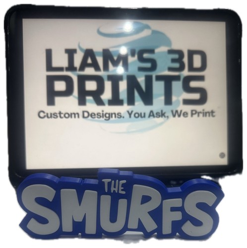 Decorative the smurfs logo - smurfs, 3d