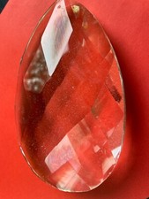 Extra  Large 500 gm Crystal Pear Drop. 150mm. Craft. Light Catchers D3/2