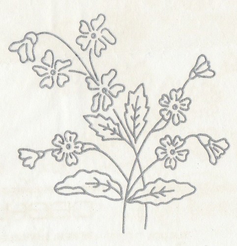 Vintage embroidery transfer - vintage,