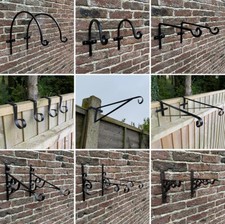 Hanging Basket Brackets Hooks Garden Metal for Fence Posts Wooden Panels