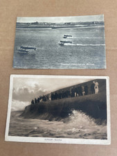 2 old rare postcards Borkum