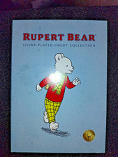 Rupert Bear 100 Year Silver Ingot x12 Complete Collection Presentation Pack