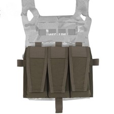 Tactical M4 Magazine Pouch Triple Plate Bag HookLoop Hunting Vest AVS SPC JPC2.0
