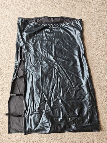 Black bondage fetish - pu, wet