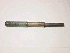 Vintage/Antique Brass Three Draw Pocket Telescope/Maritime Spyglass ~ 13" Long