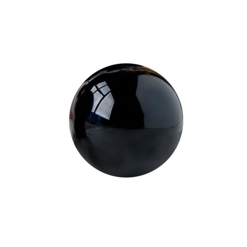 Natural black obsidian sphere - obsidian,