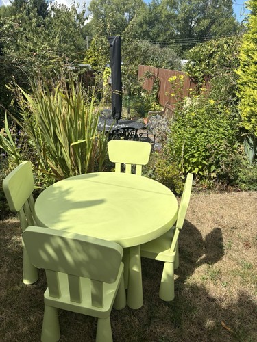 Ikea mammut table chairs kids - table,