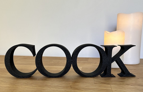 Cook word kitchen - word, decoration