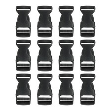 12Pcs 0.78" Plastic Buckle Quick Side Release Buckles for Straps Backpack Clips
