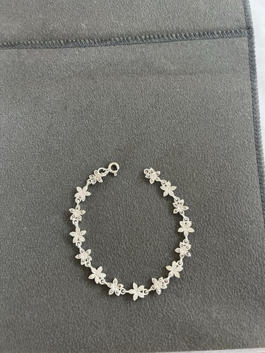 Sterling silver flower - silver,