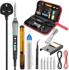 Soldering Iron Gun Kit 90W Adjustable Temperature Welding Desoldering pump