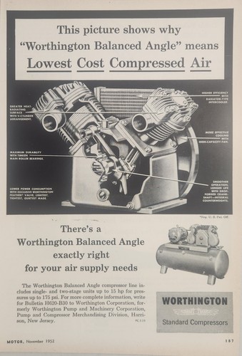 1952 print worthington - 1952, ad