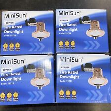 4x Minisun Copper Downlight