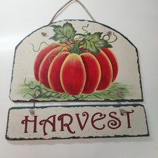 Harvest Pumpkin Slate Welcome
