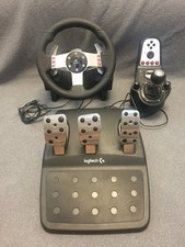 Logitech G27 Racing Steering Wheel Gear Shifter And Compatible G29 Pedals VGC!