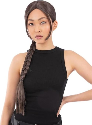 Ladies brown wig lara croft - lara,