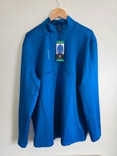 Spyder Men’s 1/4 Zip Top Blue XL | Lightweight Outdoor Pullover Warm Jumper