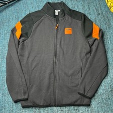 KTM Racing Powerwear Fleece Full Zip Jacket Men's Size Large Gray Black Orange
