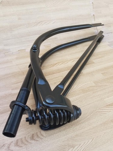Black bent springer fork - black,
