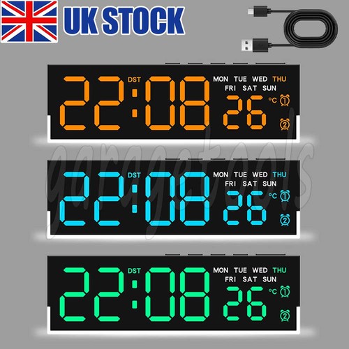 Usb digital alarm clock - clock, led