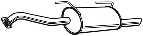 Eec exhaust rear box fits - box,
