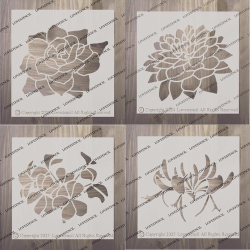 Flower stencils - flower,