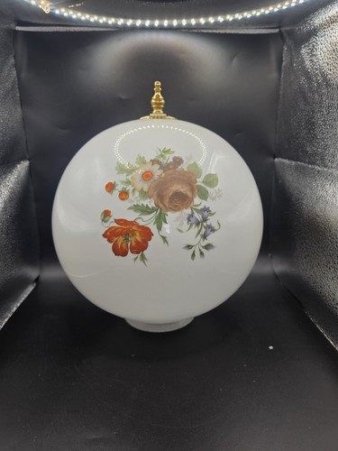 Vintage white milk glass globe - vintage,