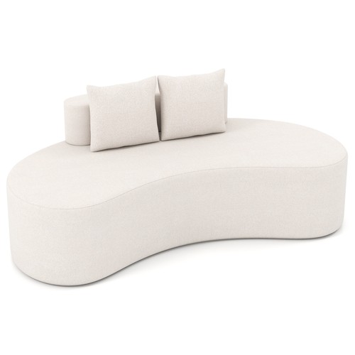 Sofa couch upholstered - sofa, curved