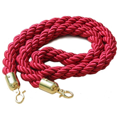 Gold queue barrier rope - gold,