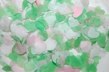 PINK, Green & White - Biodegradable Wedding Confetti -  made in the UK - Cones?