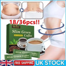 18/36pcs Green Coffe Green Slim Coffee with Ganoderma，fat Burner,weight Loss HOT