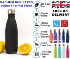 500ml Stainless Steel Water Bottle Double Wall Vacuum Insulated Thermal Flask
