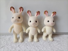 Sylvanian Families Rabbit Bunny Family Figures Vintage