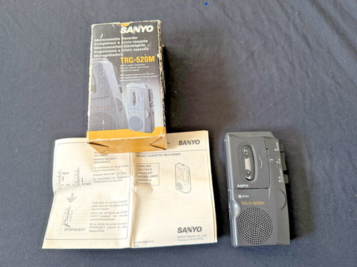 Sanyo trc 520m microcassette - sanyo, trc-520m