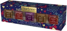 Scented Votive Candles Gift Set of 5x52g Xmas Gift Set Gift Boxed Xmas