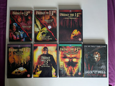 Friday the 13th Movies on DVD Parts 1-9 horror 