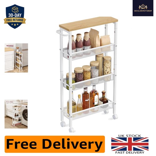 Sleek oak white 4 - white, 4-tier