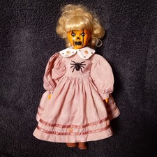 OOAK Creepy Spooky Gothic Horror Porcelain Doll - Pumpkin Pulp