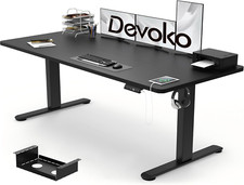 Electric Standing Desk 160X80Cm with USB Charging Height Adjustable Desk with De