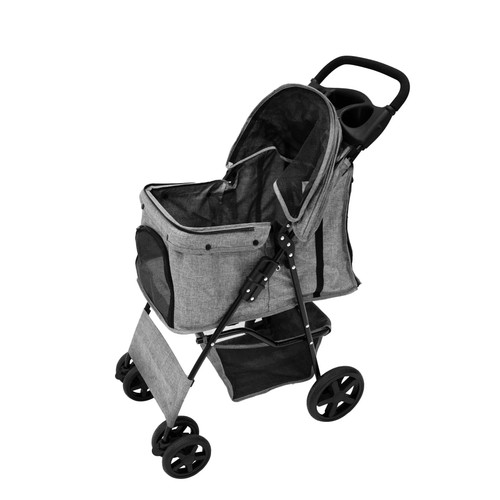 Pet stroller pushchair woven - pet,