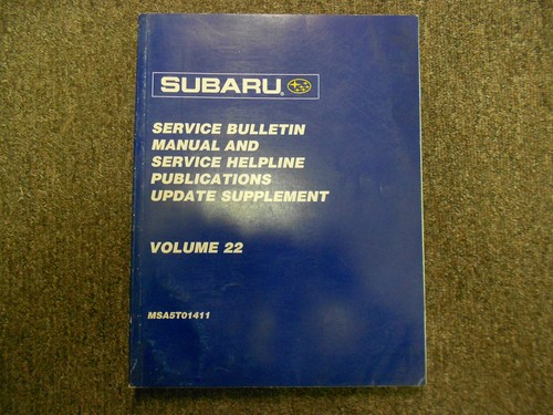 2001 subaru service bulletin - subaru,