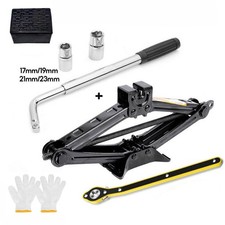Scissor Jack Set 3 Ton Car Auto Jack Kit with Hand Crank Wrench Lug Wrench UK